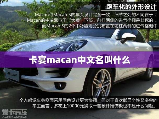 卡宴macan中文名叫什么