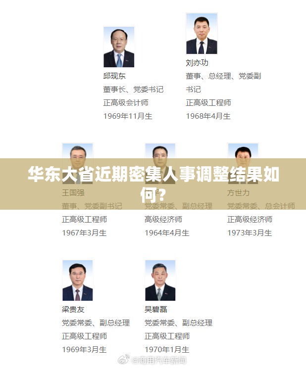 华东大省近期密集人事调整结果如何？