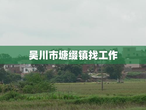 吴川市塘缀镇找工作