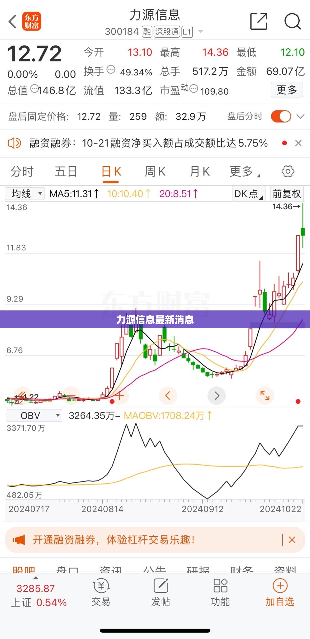 力源信息最新消息
