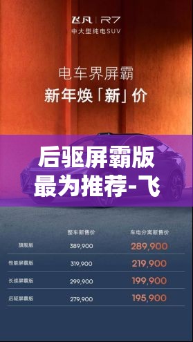 后驱屏霸版最为推荐-飞凡R7购车手册