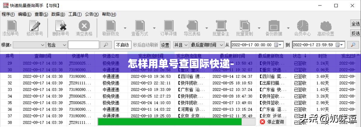 怎样用单号查国际快递-