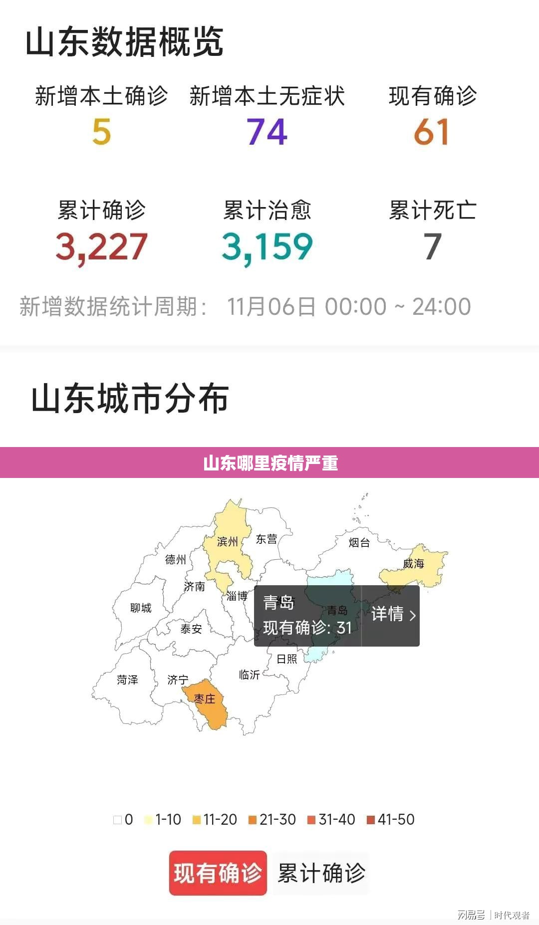 山东哪里疫情严重