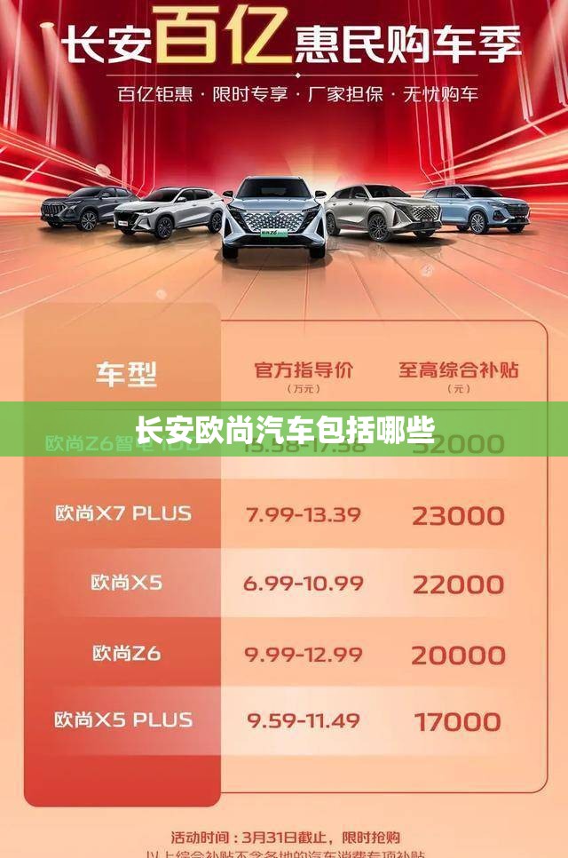 长安欧尚汽车包括哪些
