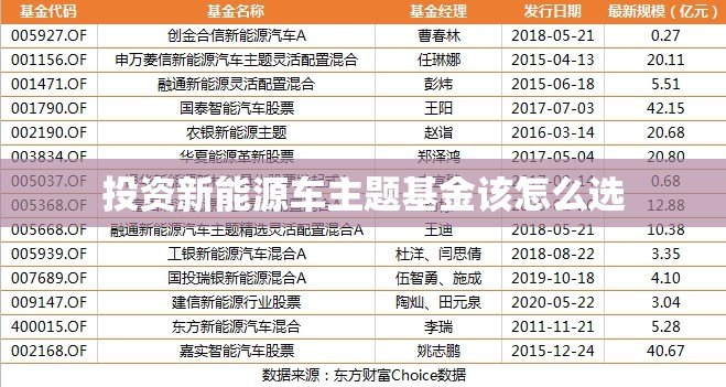 投资新能源车主题基金该怎么选 投资新能源车主题基金该怎么选