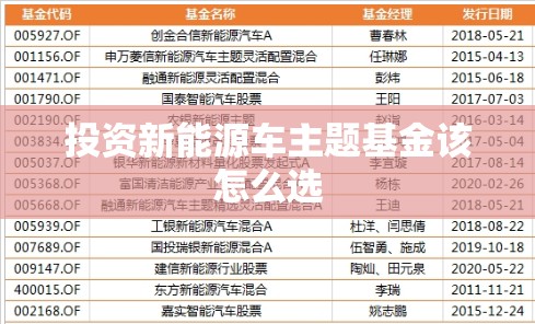 投资新能源车主题基金该怎么选 投资新能源车主题基金该怎么选