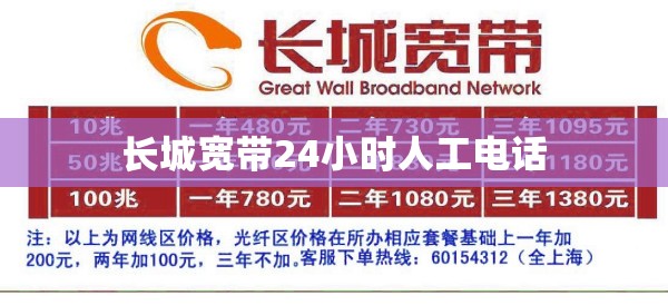 长城宽带24小时人工电话 长城宽带24小时人工电话