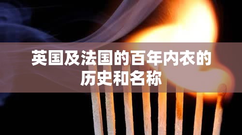 英国及法国的百年内衣的历史和名称 英国及法国的百年内衣的历史和名称