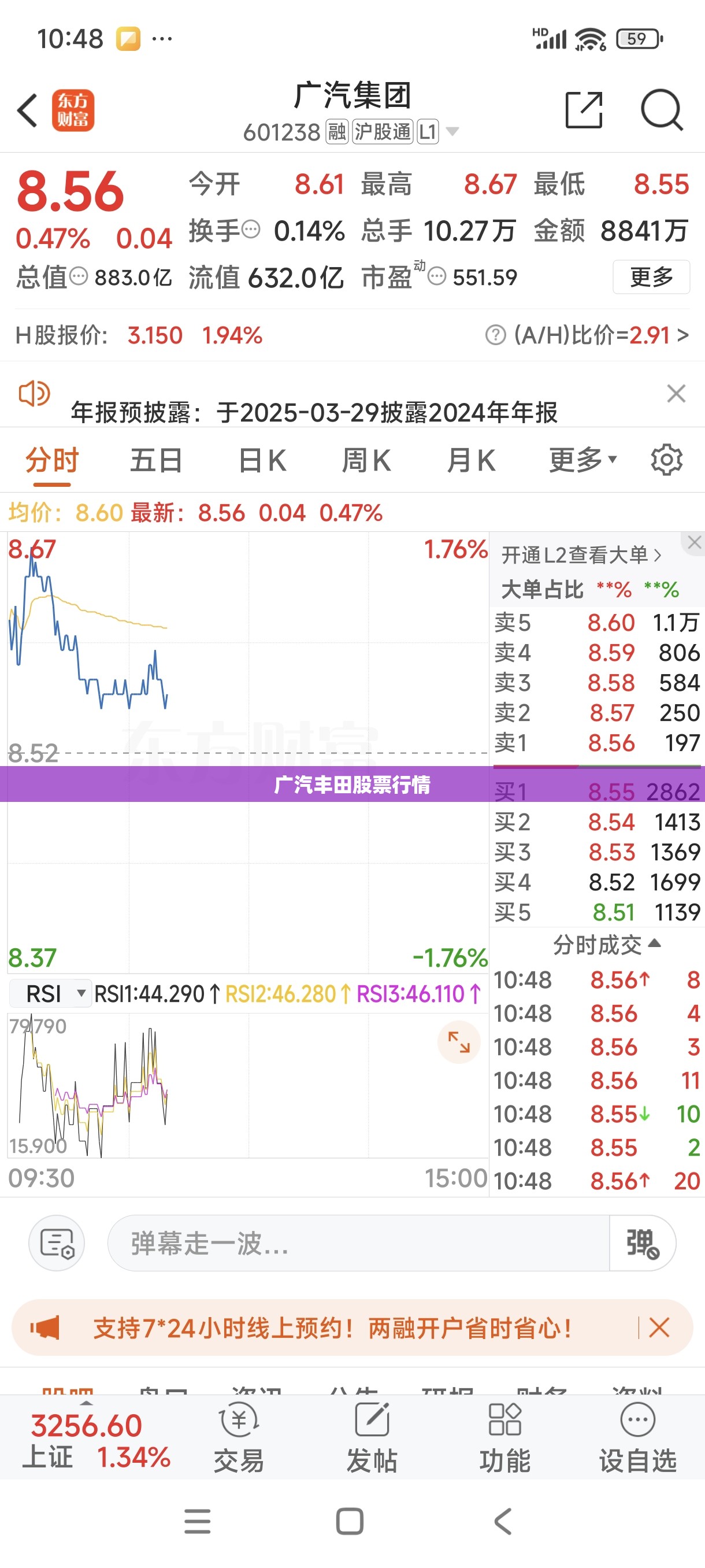 广汽丰田股票行情 广汽丰田股票行情