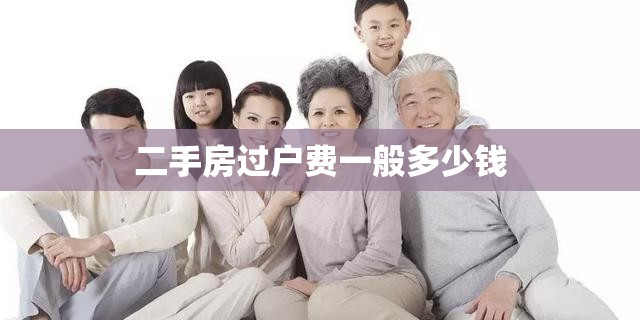 二手房过户费一般多少钱