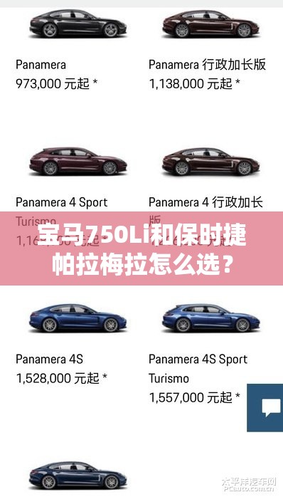 宝马750Li和保时捷帕拉梅拉怎么选？